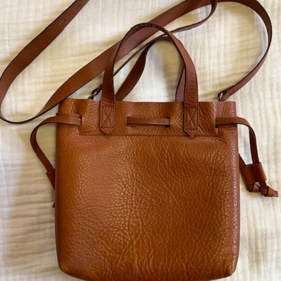 Madewell Small Drawstring Transport Crossbody - English Saddle - Picture 4 of 6